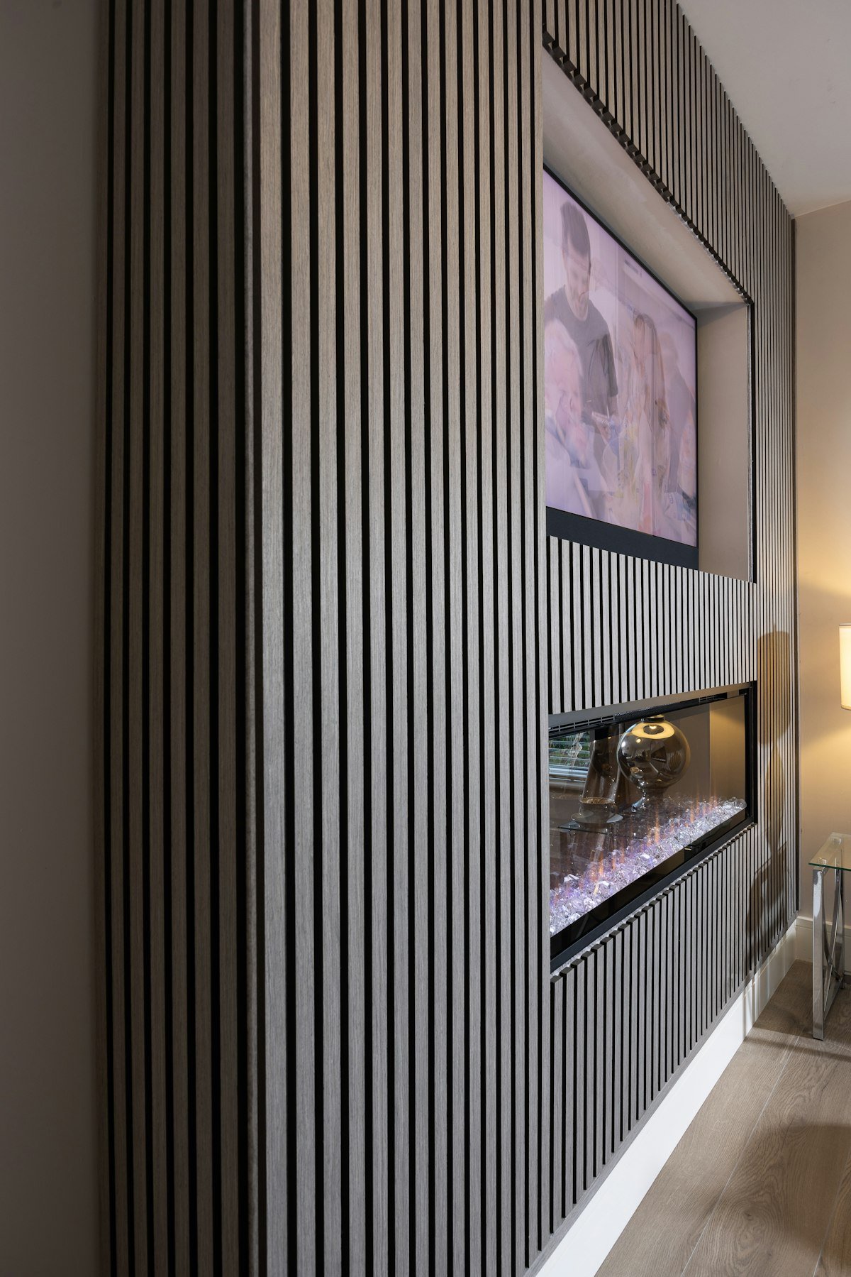 painel ripado planejado para tv